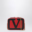 Bolso cinturón con cadena Valentino Garavani Viva Superstar rojo/negro