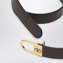 Valentino Garavani brauner Vlogo Signature Gürtel
