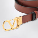 Ремень Valentino Garavani Reversible Vlogo Signature коричневый/черный
