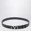 Valentino Garavani Reversible Vlogo Signature belt Black/Marine