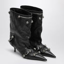 Balenciaga Cagole Breiter schwarzer Knöchelstiefel