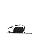 Bolso de Hombro de Cuero Negro