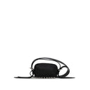Borsa a spalla in pelle nera