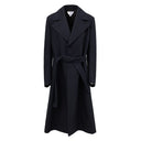 Blue Cotton Trench Coat Bottega Veneta