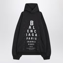 Balenciaga Optical black washed oversized hoodie