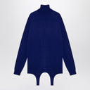 Saint Laurent Electric blue turtleneck with garter