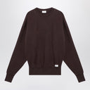 Saint Laurent Taupe coloured plush cotton sweatshirt