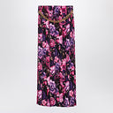 Saia longa plissada floral Balenciaga