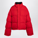 Balenciaga Reversible red and black down jacket in technical twill