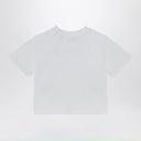 Camiseta branca Burberry com gola careca e logo