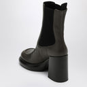 Burberry Chelsea Keilabsatzstiefel aus dunkelgrünem Leder