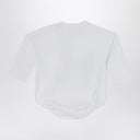 Macacão branco Burberry com estampa de logo