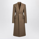 Burberry Beige single-breasted wool coat