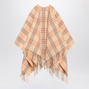 Burberry Check pattern wool and cashmere cape