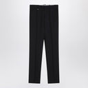 Burberry Classic navy blue wool blend trousers