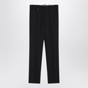 Burberry Classic navy blue wool blend trousers