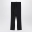 Burberry Classic navy blue wool blend trousers