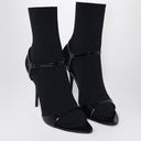 Balenciaga Avenue Sock black sandal in patent leather and mesh