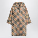 Saia midi bege com babados Burberry