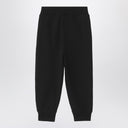 Burberry Black jogging trousers with Check motif detail