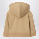 Burberry Beige cotton terry zip sweatshirt