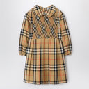 Abito Burberry a motivo check in popeline di cotone