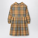Abito Burberry a motivo check in popeline di cotone
