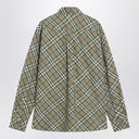 Camisa Burberry Saxon verde com padrão xadrez