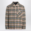 Sobrecamisa de lana beige a cuadros de Burberry