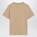 T-shirt beige chiaro Burberry con design Cavaliere Equestre