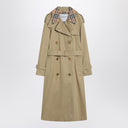 Burberry Castleford zweireihiger Trenchcoat mit Karo-Kragen