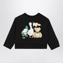 Moletom preto Burberry com urso Thomas e amigos