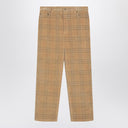 Burberry Sand-coloured check corduroy trousers