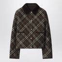 Chaqueta corta acolchada de nailon con estampado Check de Burberry