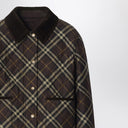 Burberry Cropped quilted nylon jacket with Check pattern