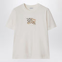 Burberry White T-shirt with EKD