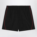 Balenciaga Black technical fabric short with logo