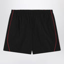 Balenciaga Black technical fabric short with logo