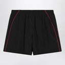 Balenciaga Black technical fabric short with logo