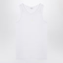 Alexander McQueen White cotton tank top