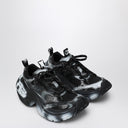 Baskets Balenciaga blanches/noires 6XL avec détails effet spray