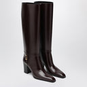 Botas de tacón Julia burdeos de Saint Laurent