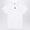 Alexander McQueen White T-shirt with Skull embroidery