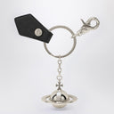 Vivienne Westwood 3D Orb black metal key ring