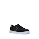 Schwarze Kalbsleder Bos Taurus Low-Top-Sneaker
