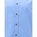 Camicia da uomo azzurra chiara in cotone