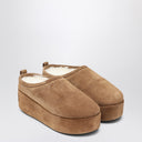 Balenciaga Alaska Soft brown platform clogs