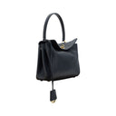 Bolsa de Ombro em Couro Preto de Bezerro Bos Taurus