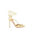 Aquazzurra Bellissima Woven Raffia Stiletto Sandals Aquazzura