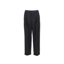 Cashmere And Wool Flannel 90'S Striped Pants Saint Laurent